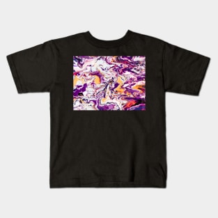 Purple Marble III Kids T-Shirt